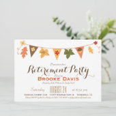 もみじのガーランド旗 引退パーティー 招待状 (スタンド正面)