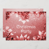 もみじのクリスマスパーティー ホリデーのお誘い 招待状 (正面/裏面)