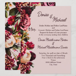 もみじのグレイ チョーク 招待状