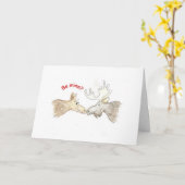 もみじのラブ カード (黄色い花)