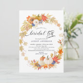 もみじのリース ブライダルシャワーティー 招待状 (スタンド正面)