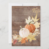 もみじのリース ブライダルシャワーティー 招待状 (裏面)