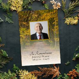 もみじの小径 命日記念招待状 招待状