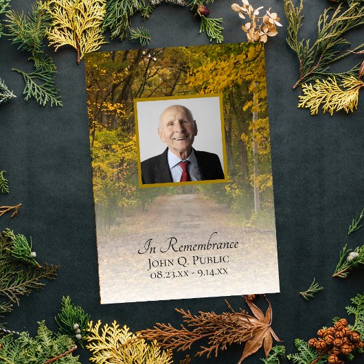 もみじの小径 命日記念招待状 招待状