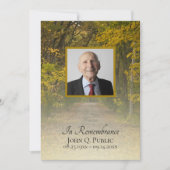 もみじの小径 命日記念招待状 招待状 (正面)