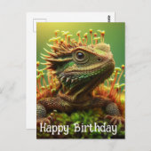 もみじの庭でのカエルのようなお誕生日おめでとう ポストカード (正面/裏面)