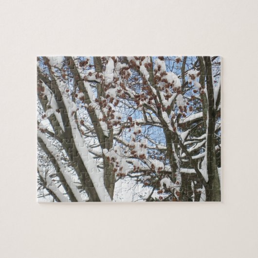 もみじの日本の雪 –  ジグソーパズル (横)