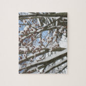 もみじの日本の雪 –  ジグソーパズル (縦)