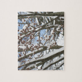 もみじの日本の雪 –  ジグソーパズル