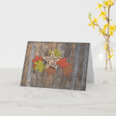 もみじの星のグリーティングカード カード (黄色い花)