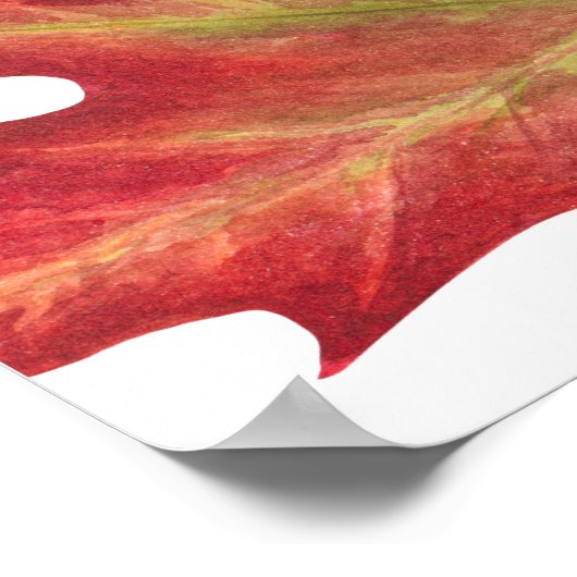 もみじの秋のリハーサルディナーウェルカムサイン ポスター (角)