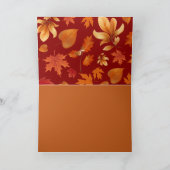 もみじの秋の至福 カード (内部)