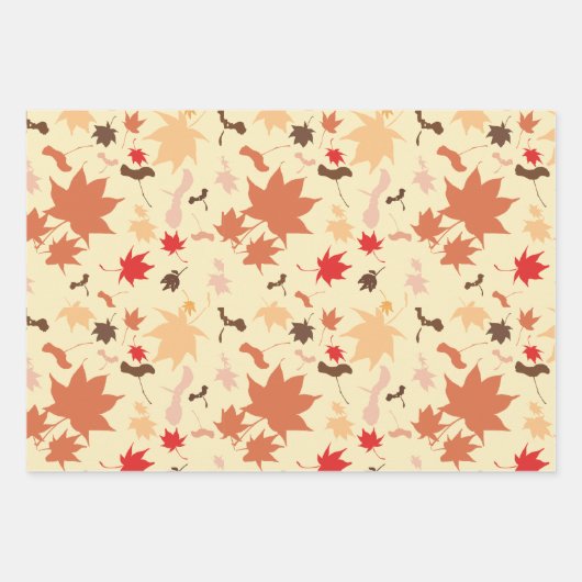 もみじの紅葉 ラッピングペーパーシート (正面)