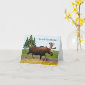 もみじの自然風景ユーモア誕生日カード カード (黄色い花)