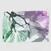 もみじの色、葉 5 ゴルフタオル (横)