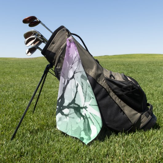 もみじの色、葉 5 ゴルフタオル (グリーン)