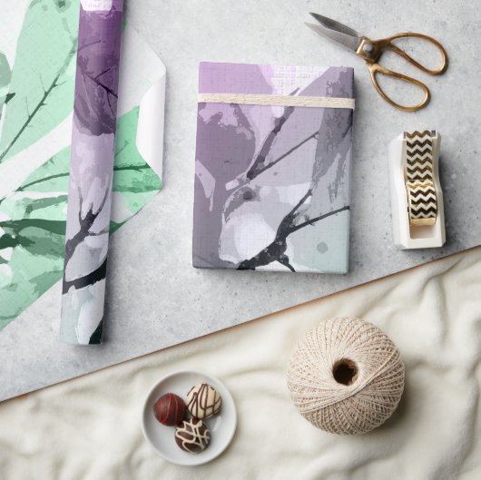 もみじの色、葉 5 ラッピングペーパー (クラフト)