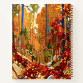 もみじの花輪, カラフルな絵画 ノートブック (裏面)