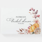 もみじの葉のカボチャ 秋の結婚前お披露目パーティー ゲストブック (正面)