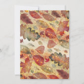 もみじの葉の彩るリハーサルディナー 招待状 (裏面)