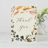 もみじの葉の感謝 サンキューカード (スタンド正面)