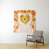 もみじの葉 秋の色彩 自撮り 背景 タペストリー (インサイチュ)