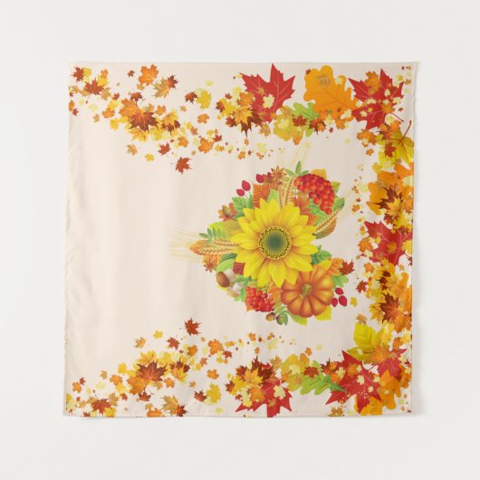 もみじの葉 紅葉 フォトブース背景 タペストリー (正面(横))