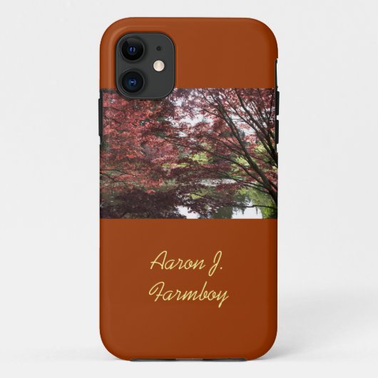 もみじ柄のiPhone 5ケース Case-Mate iPhoneケース (裏面)