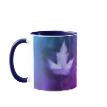 もみじ葉自然インク手作り紫オーガニック美術