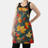 もみじ離れの紅葉豊かな秋の模様 エプロン (インサイチュ)