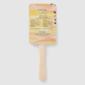 もみじ オレンジ 黄色 うずまき 結婚式 プログラム ハンドファン (裏面)