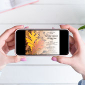 もみじ 秋分の日 お祝い 招待状