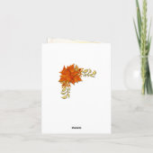 もみじ 結婚式 お礼 サンキューカード (裏面)