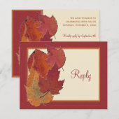 もみじⅡ 返信カード２ 招待状 (正面/裏面)