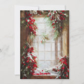 もみの木と実の窓のクリスマス予算 シーズンカード (正面)