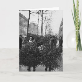 もみの木の下のハンサムな男性たち シーズンカード