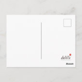 もみの木の下の二匹のハリネズミ ポストカード (裏面)