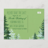 もみの木の森結婚のはがき 案内ポストカード (裏面)