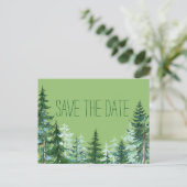 もみの木の森結婚のはがき 案内ポストカード (スタンド正面)