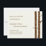 **もみの木の結婚式** ご案内 - アーモンド セーブザデート<br><div class="desc">美しいシナの木が集まって、芸術的にモダンで自然をインスパイアしたセーブ・ザ・デートカードを作り上げました。友人や家族がきっと気に入るデザインです。木に刻まれたカップルのイニシャルが、このデザインを特別でユニークなものにしています。



*当社のシナの木コレクションは、さまざまな有機的で自然な色の組み合わせで作成されています。素晴らしい点は、お気に入りの色をミックスしてマッチさせ、独自のウェディングスーツ/ステーショナリーコレクションを作成し、統一された外観を実現できることです。

*このデザインはリネン紙で表示されていますが、リサイクル紙でも見栄えがします。利用可能な紙のオプションを表示するには、「招待状のオプション」タブをクリックしてください。</div>