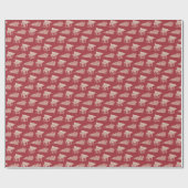 もみの木をお家に Rustic Red ラッピングペーパー (フラット)