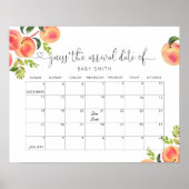 ももちゃんの出産予定日予想カレンダーポスター ポスター (正面)