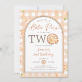 ももちゃん2歳の誕生日 招待状 (正面)