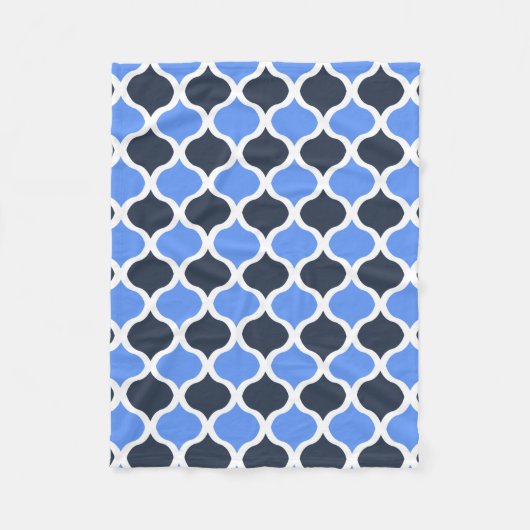 ももも色のアラベスク フリースブランケット (正面)