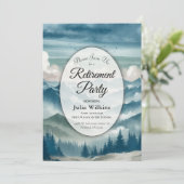 もやのかかった松の木のささやき 引退パーティー 招待状 (スタンド正面)