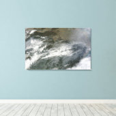 もやの中国 キャンバスプリント (インサイチュ (ウッドフロア))