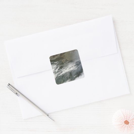 もやの中国 スクエアシール (封筒)