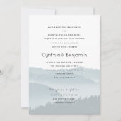 もやの山の両親が贈る結婚式招待状 招待状 (正面)