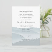 もやの山の両親が贈る結婚式招待状 招待状 (スタンド正面)