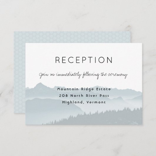 もやの山陵 結婚式の招待状 招待状 (正面/裏面)